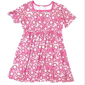 Enchanted Dress Shop, pink heart dress, women's 3XL,